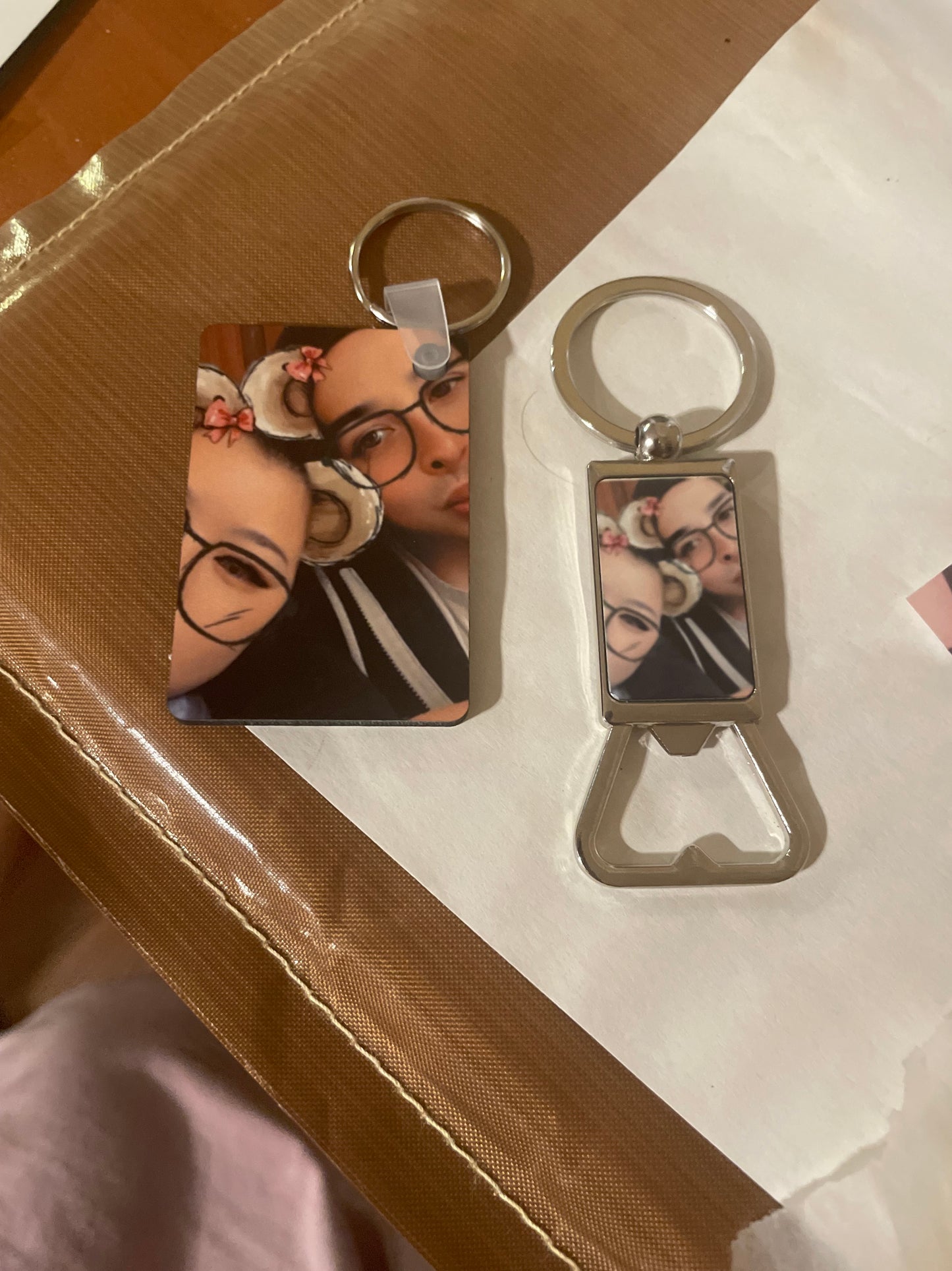 Personalized Bottle opener keychain