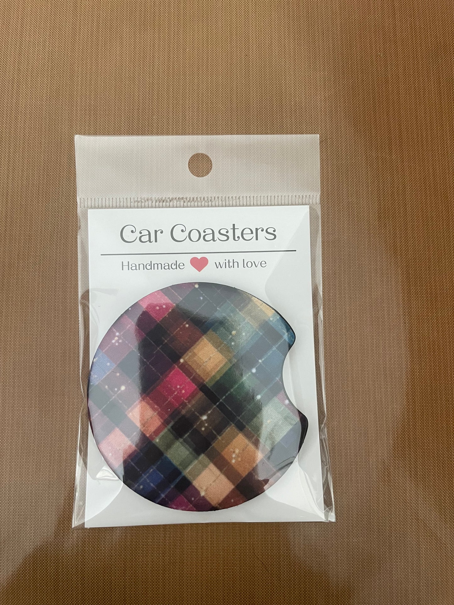 Fall Halloween car coasters