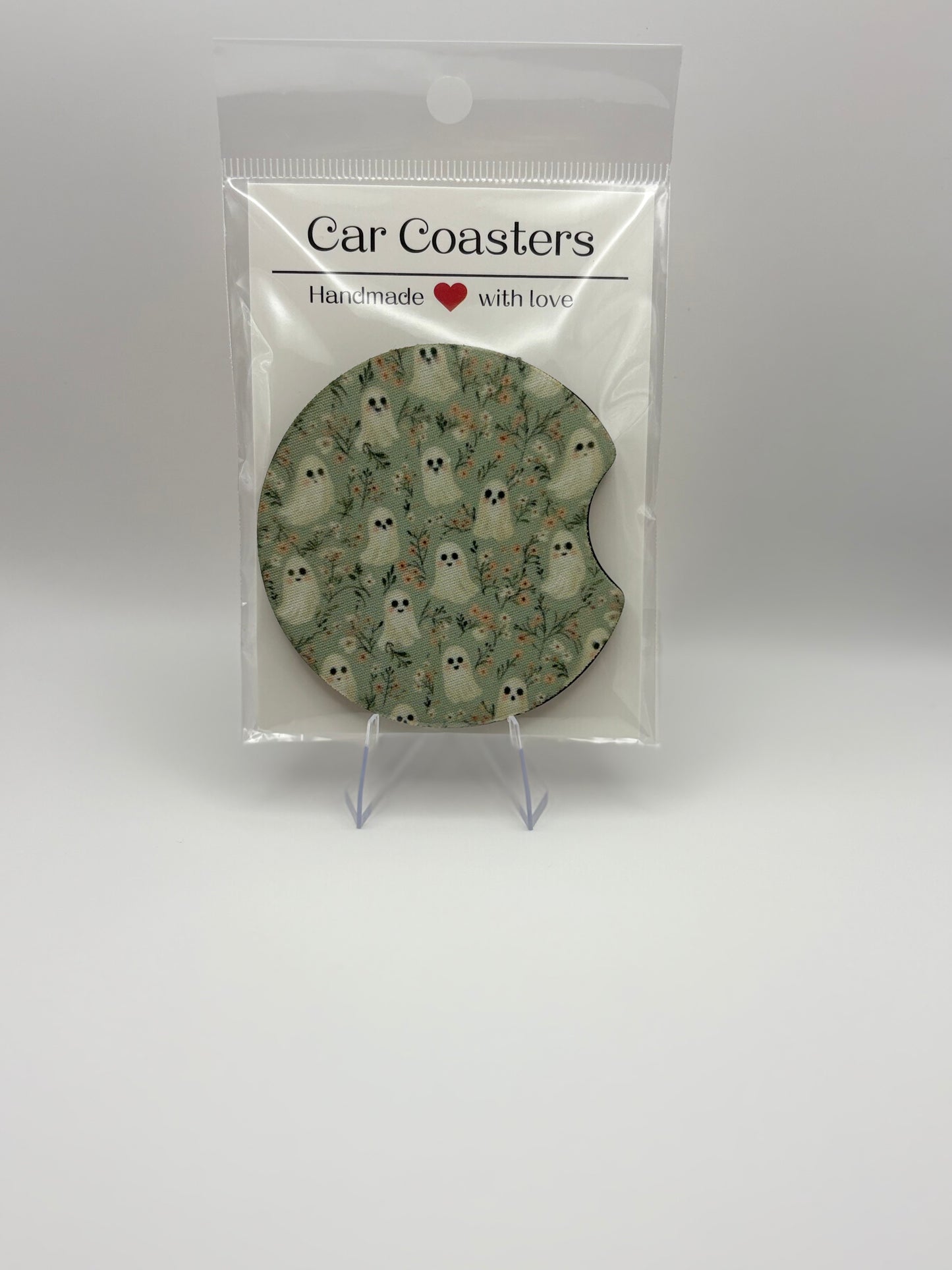 Pre-made Fall Halloween Car Coaster