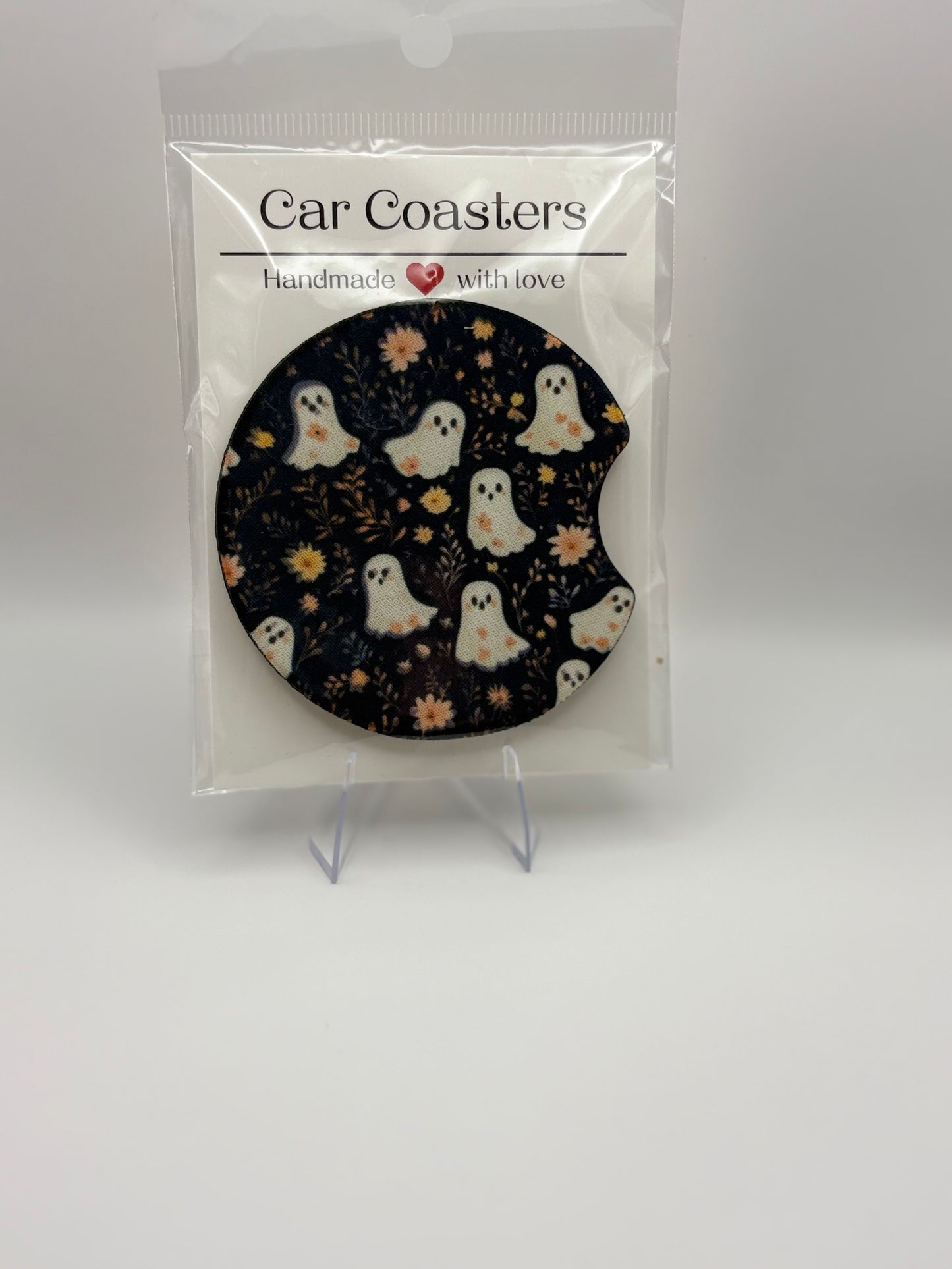Pre-made Fall Halloween Car Coaster