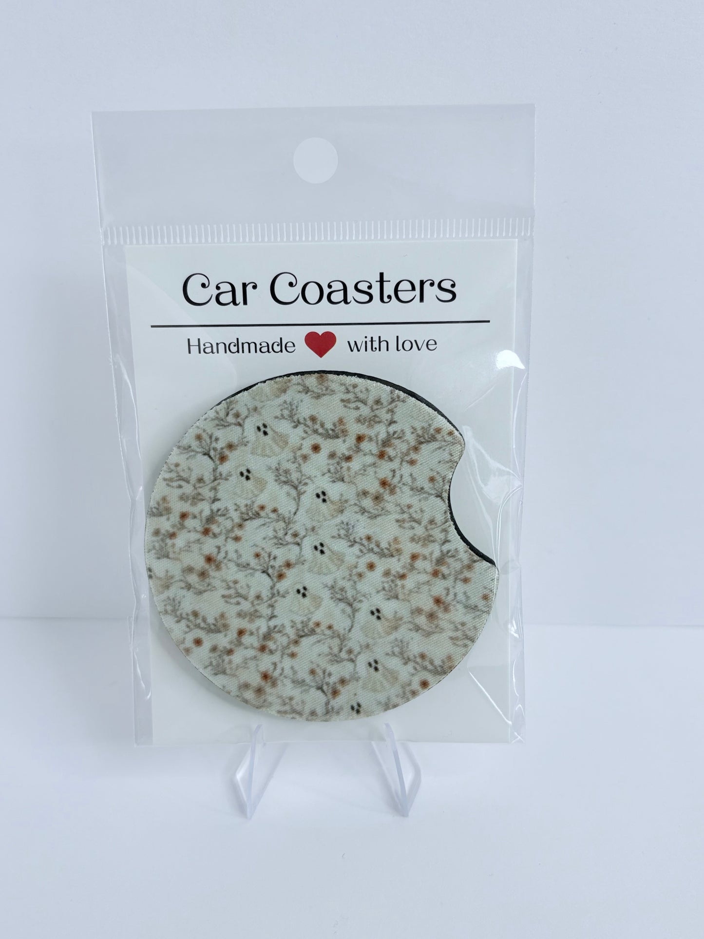 Pre-made Fall Halloween Car Coaster