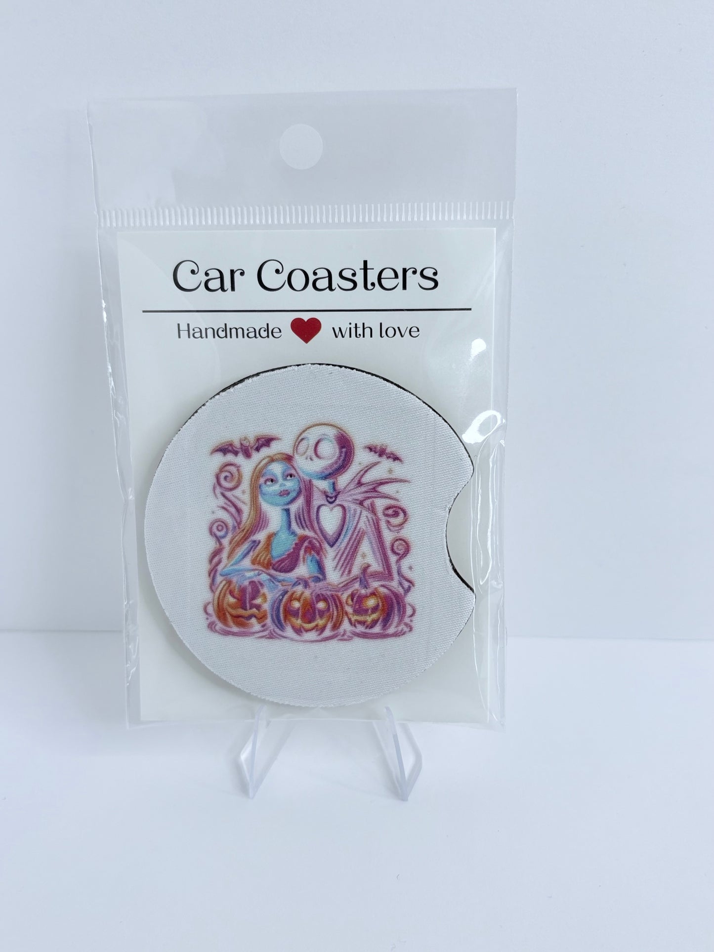 Pre-made Fall Halloween Car Coaster