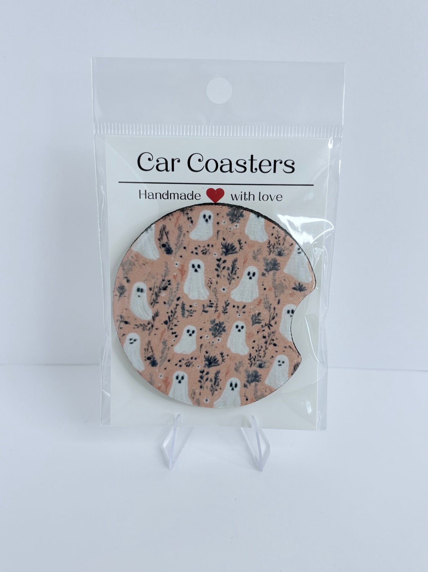 Pre-made Fall Halloween Car Coaster