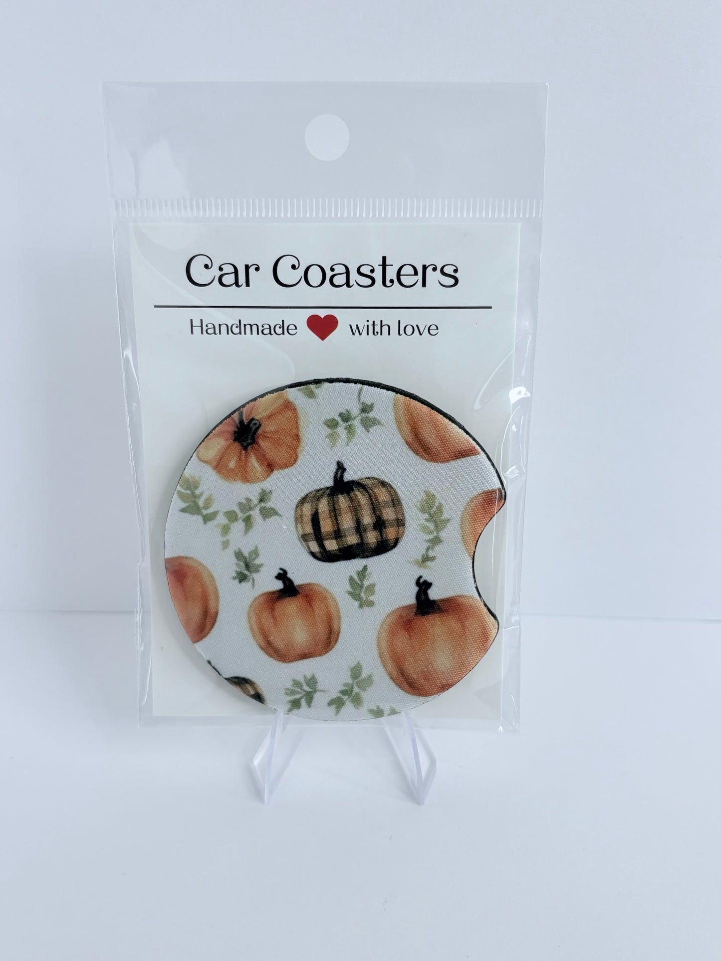 Pre-made Fall Halloween Car Coaster