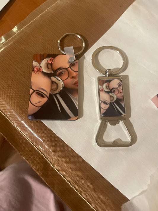 Personalized Bottle opener keychain