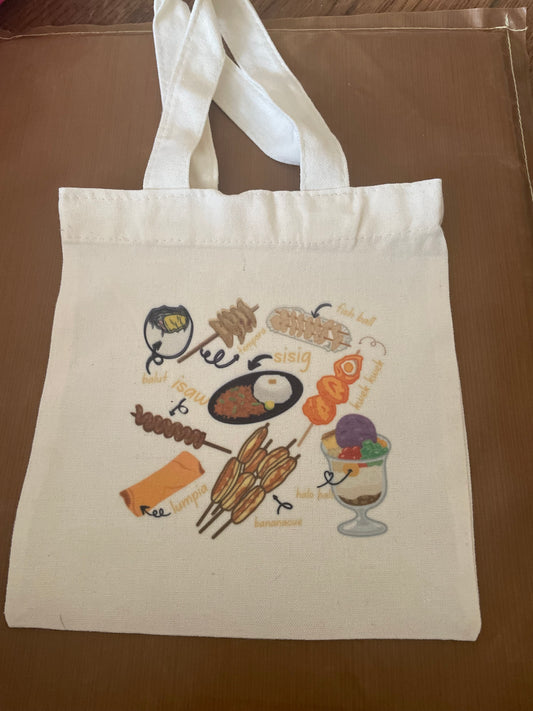 Filipino food tote bag