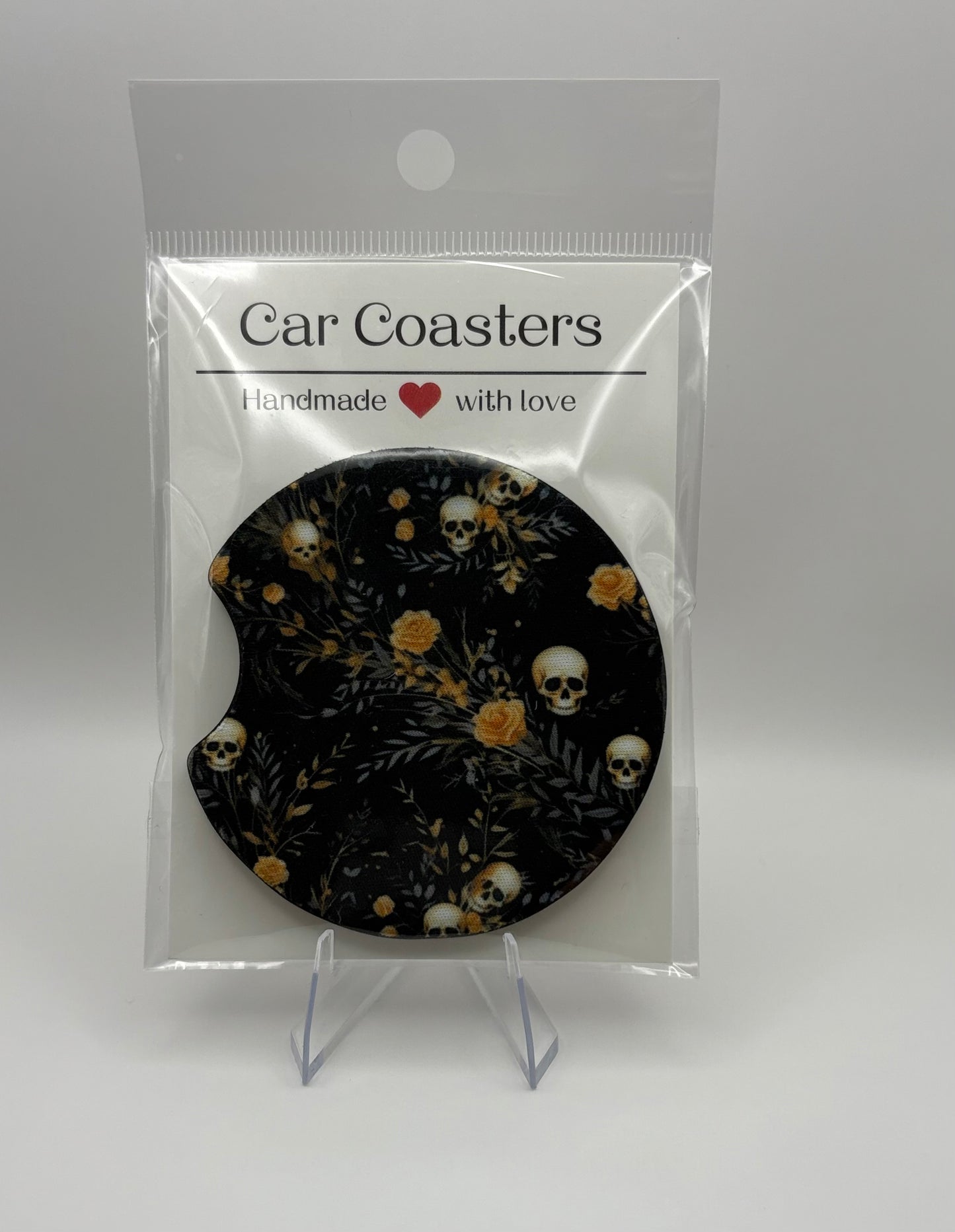 Pre-made Fall Halloween Car Coaster